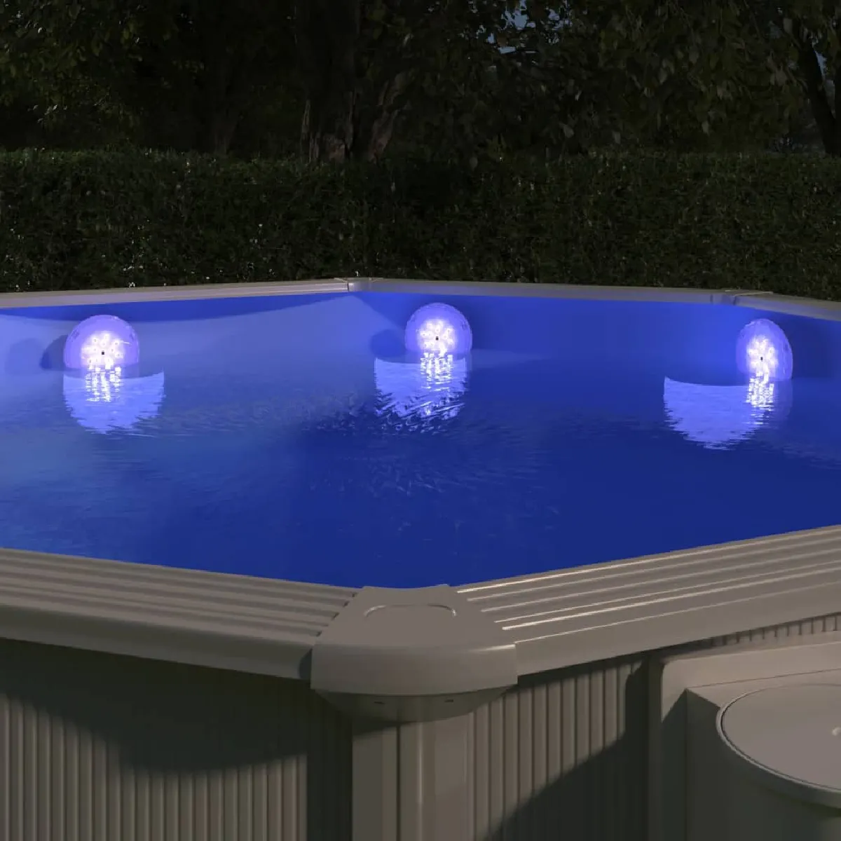 vidaXL Lampe LED Flottante Submersible de Piscine avec Télécommande Eclairage Sous marin Fontaine Aquarium Lac Paysager 92296