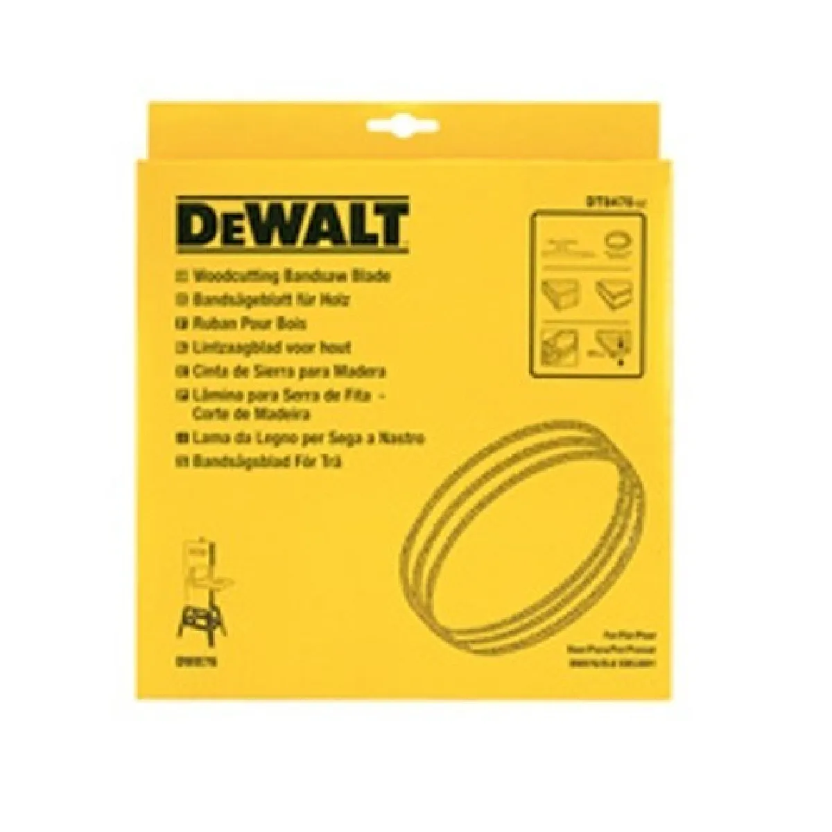 DEWALT  lames pour scie &agrave; ruban bois