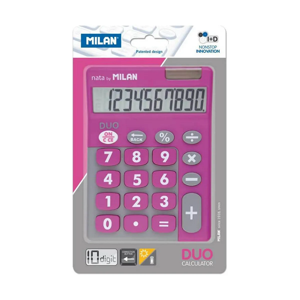 Calculadora Touch Duo Rosa 10 Digitos Milan - [Livre en VO]