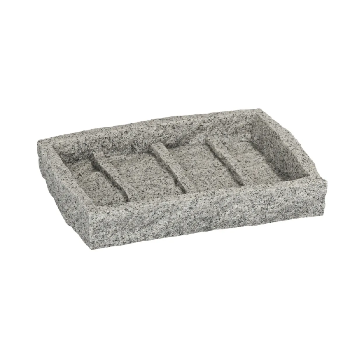 Wenko Gris Porte-Savon En Polyrésine Granit