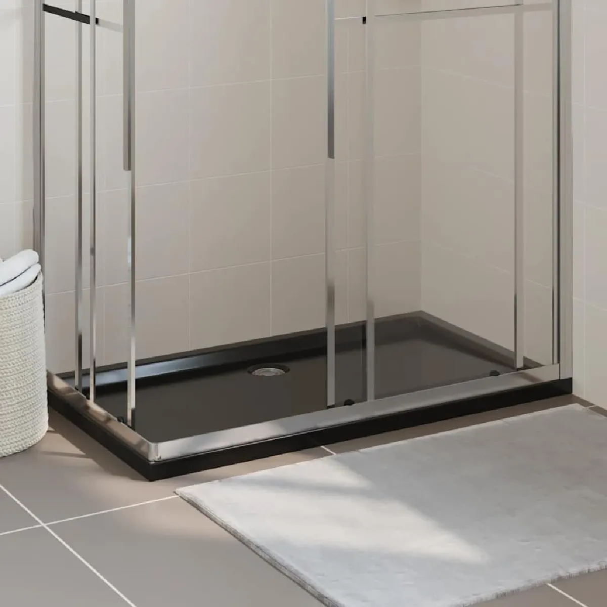 Vidaxl Receveur de douche rectangulaire ABS 70x120 cm