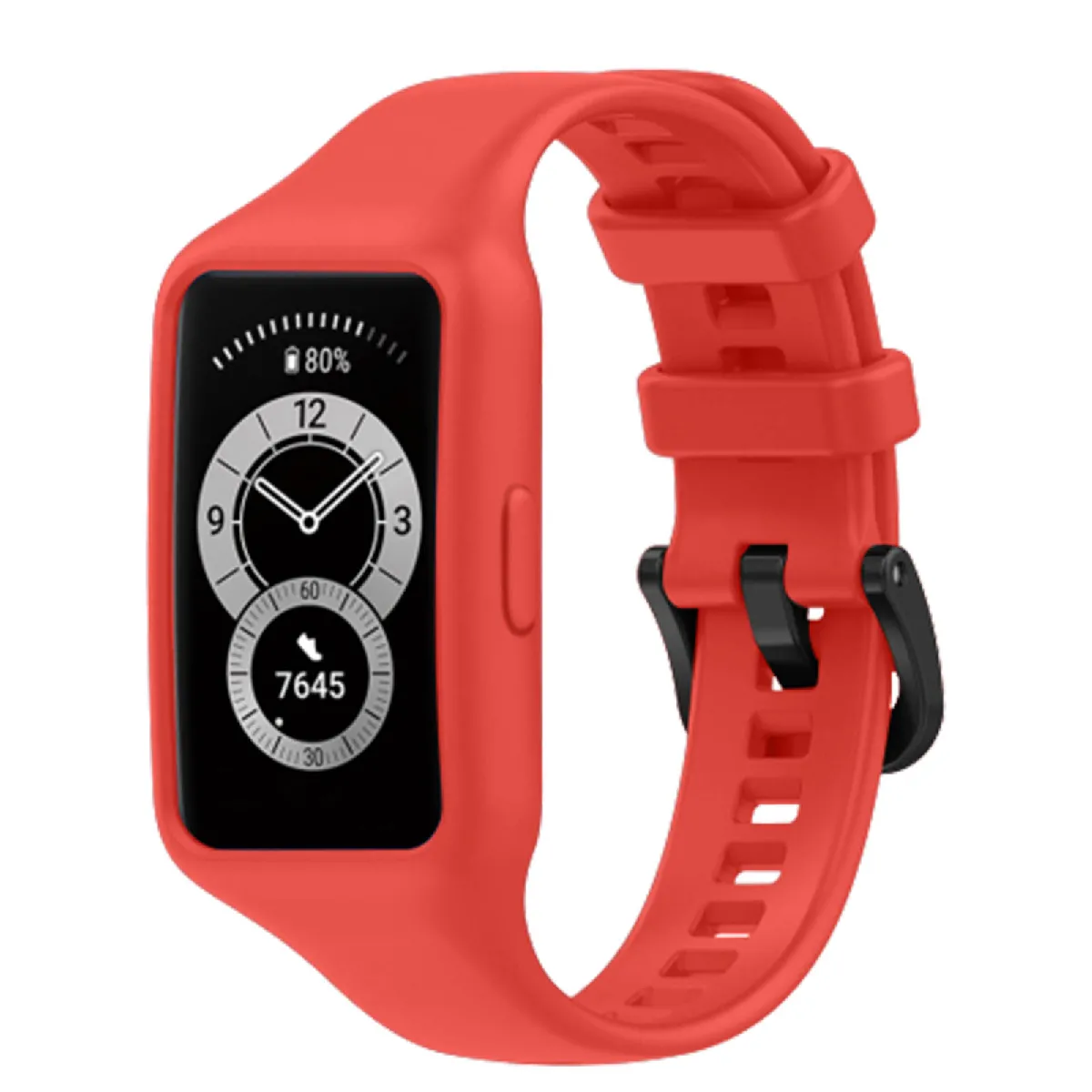 Avizar Bracelet Silicone Pour Huawei Band 7 / 6 Pro / Honor Band 6 - Rouge Avizar Bracelet Silicone Pour Huawei Band 7 / 6 Pro / Honor Band 6 - Rouge