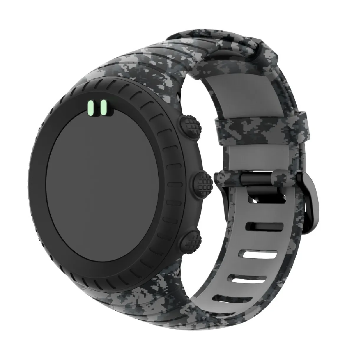 Générique Gris Bracelet Camouflage En Silicone Pour Suunto Core