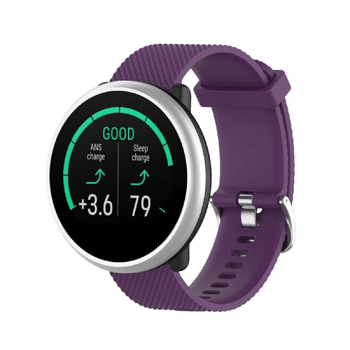 Générique Violet Bracelet En Silicone Pour Polar Ignite - 20 Mm