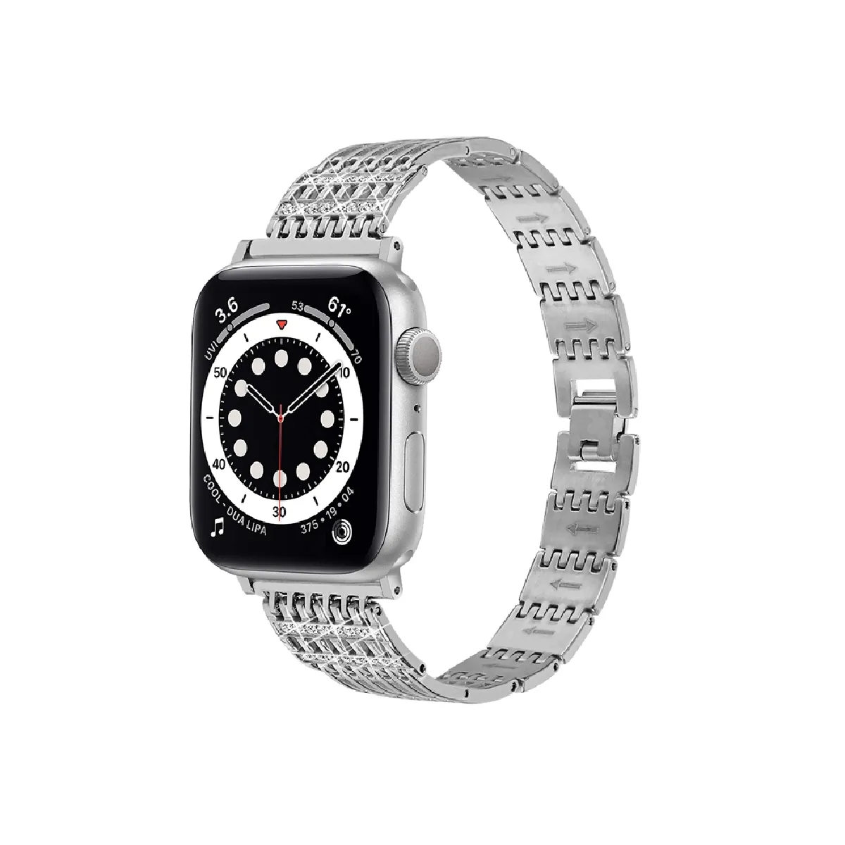 AVIZAR Eko Bracelet Apple Watch Acier Inoxydable Strass 38/40/41mm