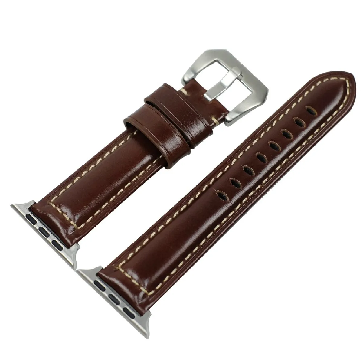 Générique Marron Bracelet En Polyuréthane Pour Apple Watch Series 3/2/1 38 Mm