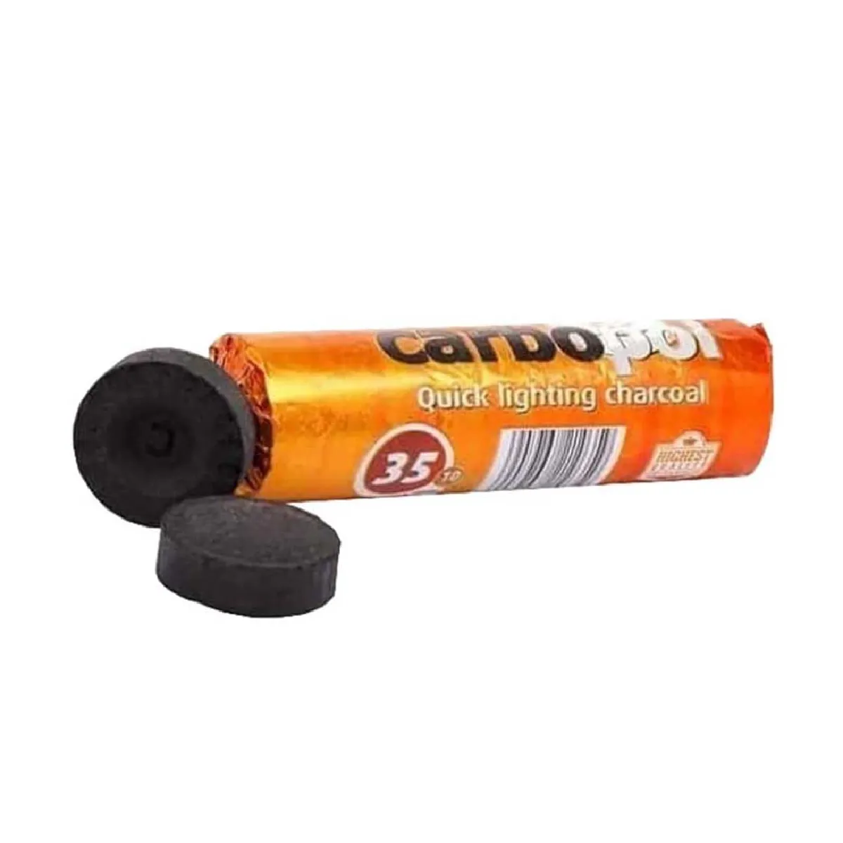 Carbopol Charbon À Chicha À Combustion Lente - 35 Mm - 10 Charbons