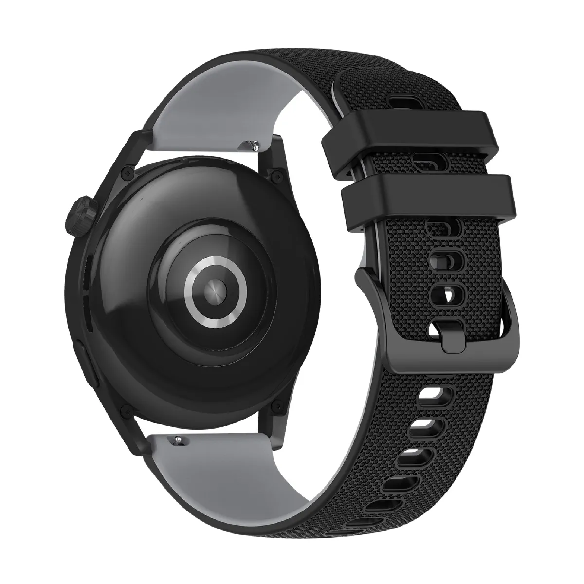Non Communiqué Gris Bracelet Pour Huawei Watch Gt3 46Mm Silicone Texturé Avizar - Image 3