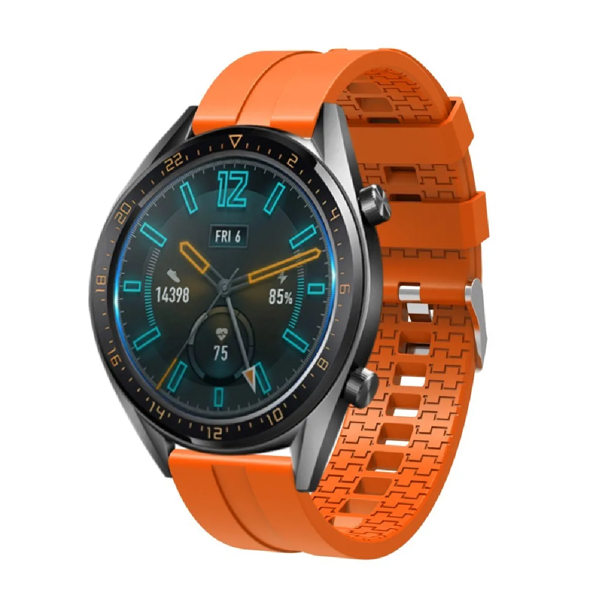 Générique Orange Bracelet En Silicone Pour Huawei Watch Gt - 22 Mm