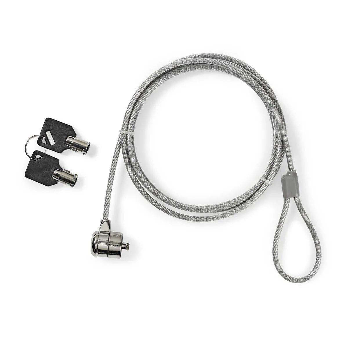 Antivol Cadenas à clé pour PC portable, écran... universel Câble longueur 1,8 m - Image 3