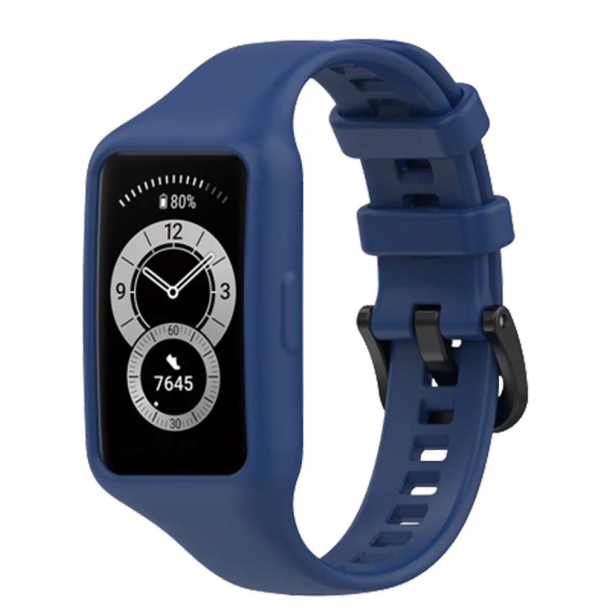 Avizar Bleu Bracelet Pour Huawei Band 7 / 6 Pro / 6 / Honor Band 6 Silicone Souple