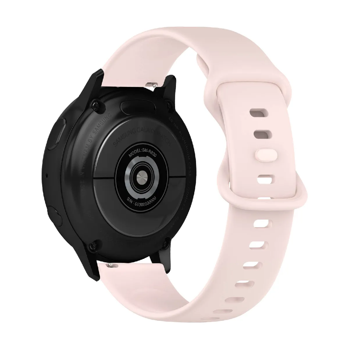 Avizar Rose Bracelet Pour Samsung Galaxy Watch Active 2 40Mm Silicone Lisse