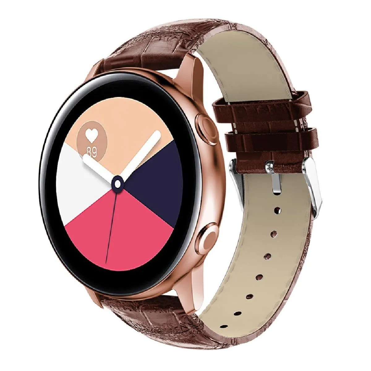 Bracelet cuir crocodile - Samsung Galaxy Watch Active 20mm