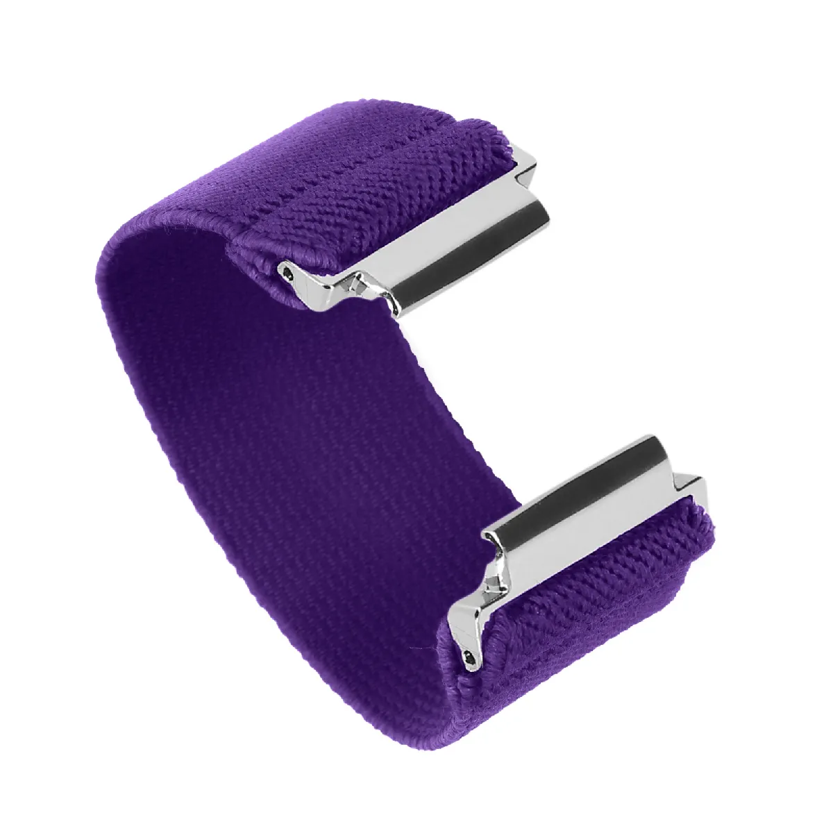 Avizar Violet Bracelet Pour Samsung Galaxy Watch 4 En Nylon Tissé Auto Ajustable