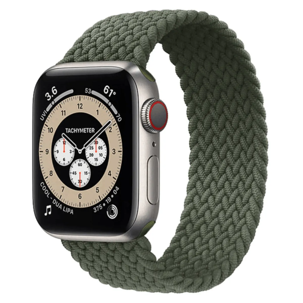 Phonecare Bracelet Braided Solo NylonSense - Vert Foncé
