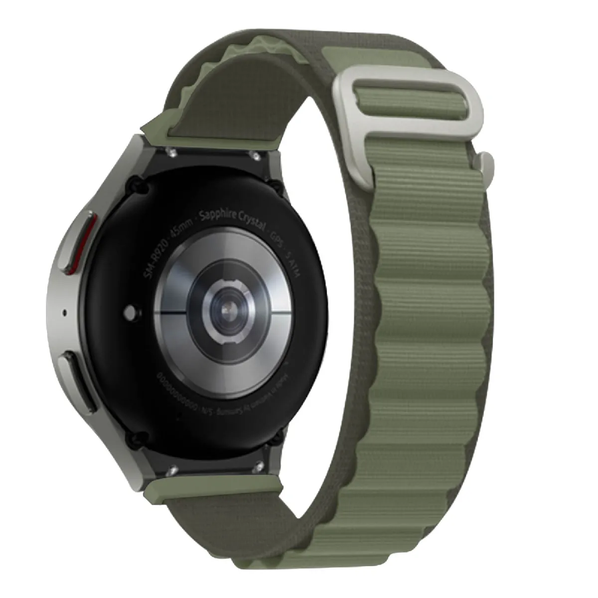Avizar Vert Bracelet Pour Galaxy Watch 5 / 5 Pro / 4 Nylon Ajustable Boucle Alpine