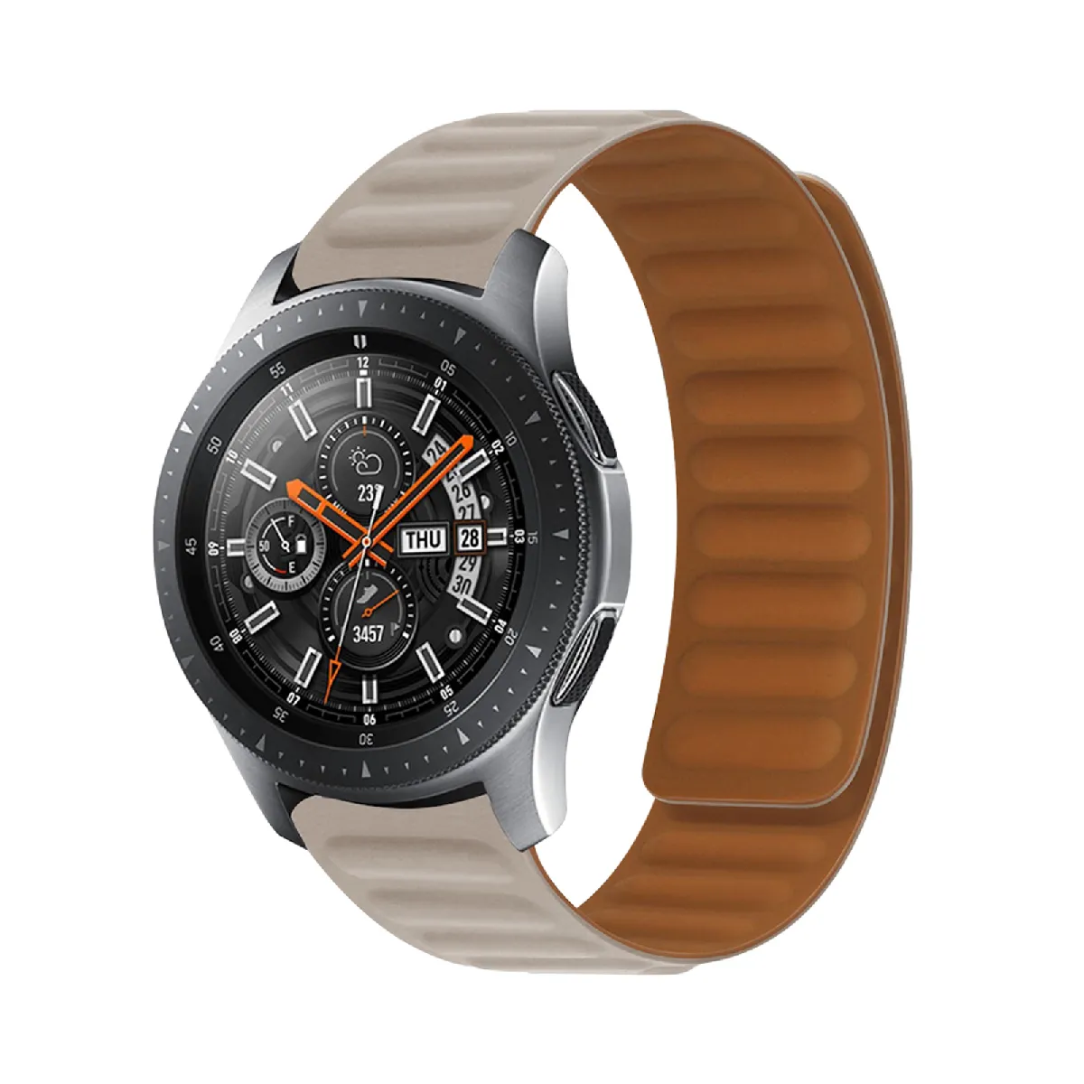 Avizar Gris Bracelet Pour Honor Magic Watch / Gs3 Silicone Souple Attache Magnétique