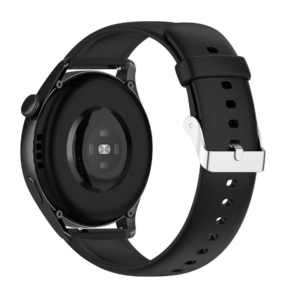 Avizar Noir Bracelet Pour Huawei Watch 3 Pro Silicone Souple