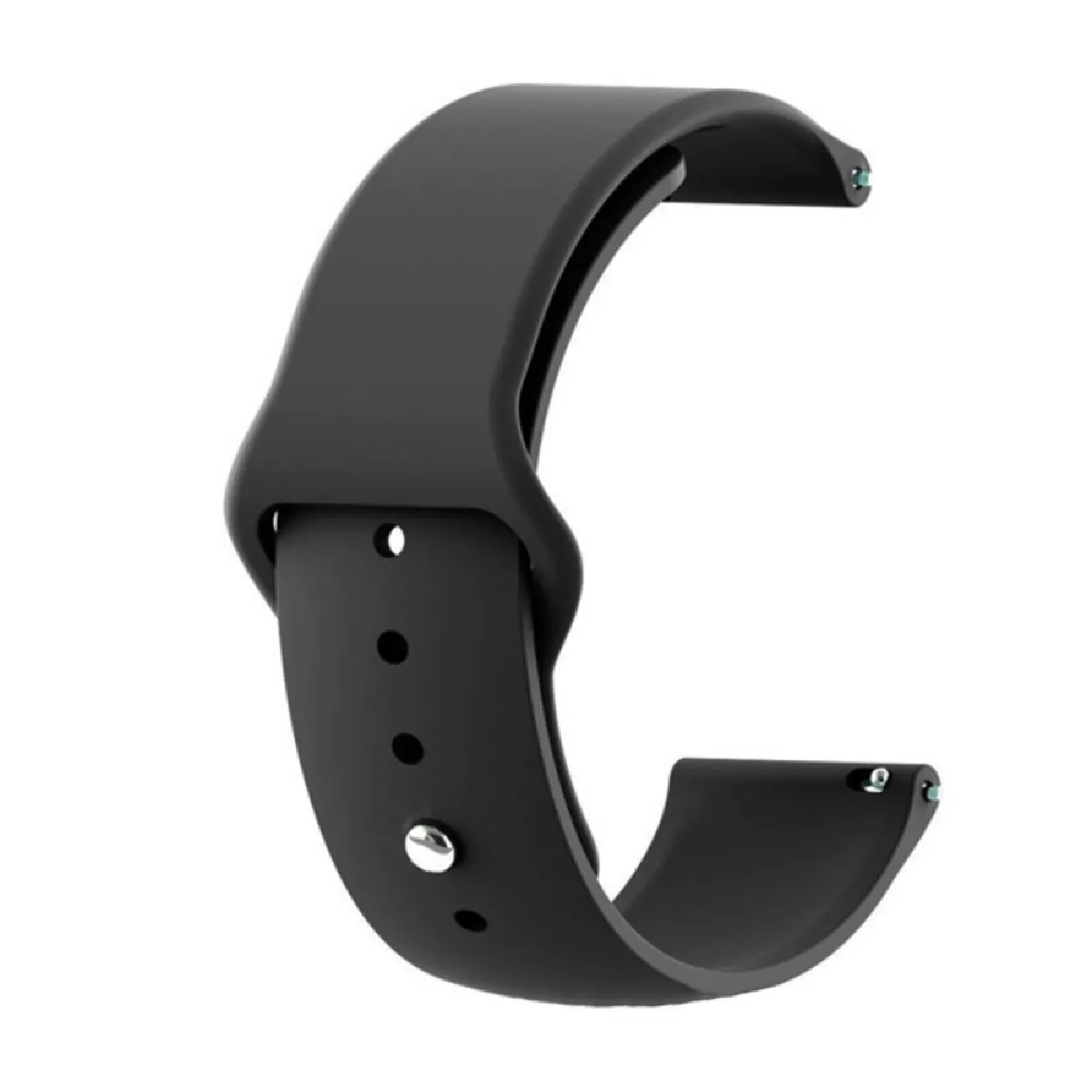 Générique Noir Bracelet En Silicone Pour Samsung Galaxy Watch Active - 40 Mm