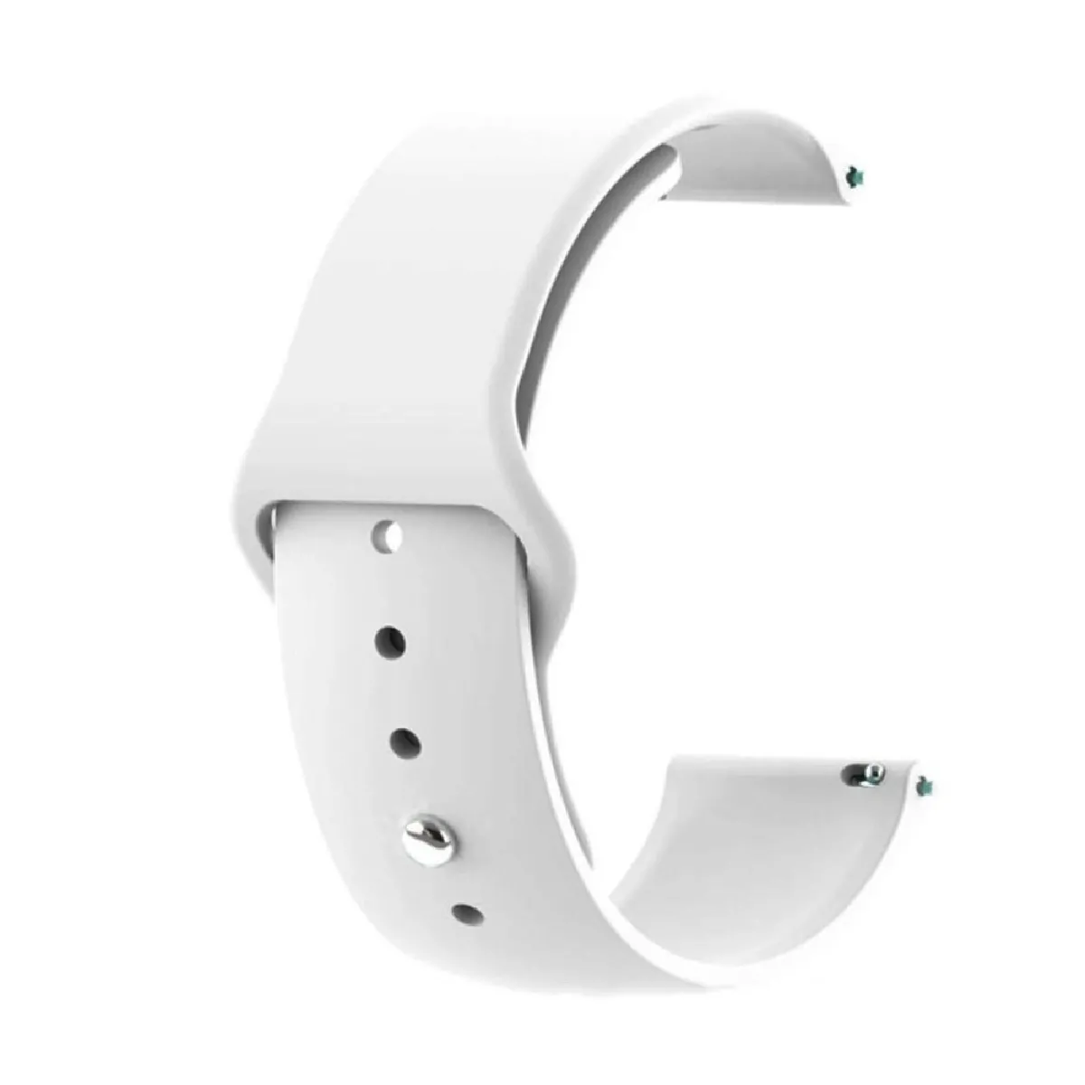 Générique Blanc Bracelet En Silicone Pour Samsung Galaxy Watch Active 40 Mm