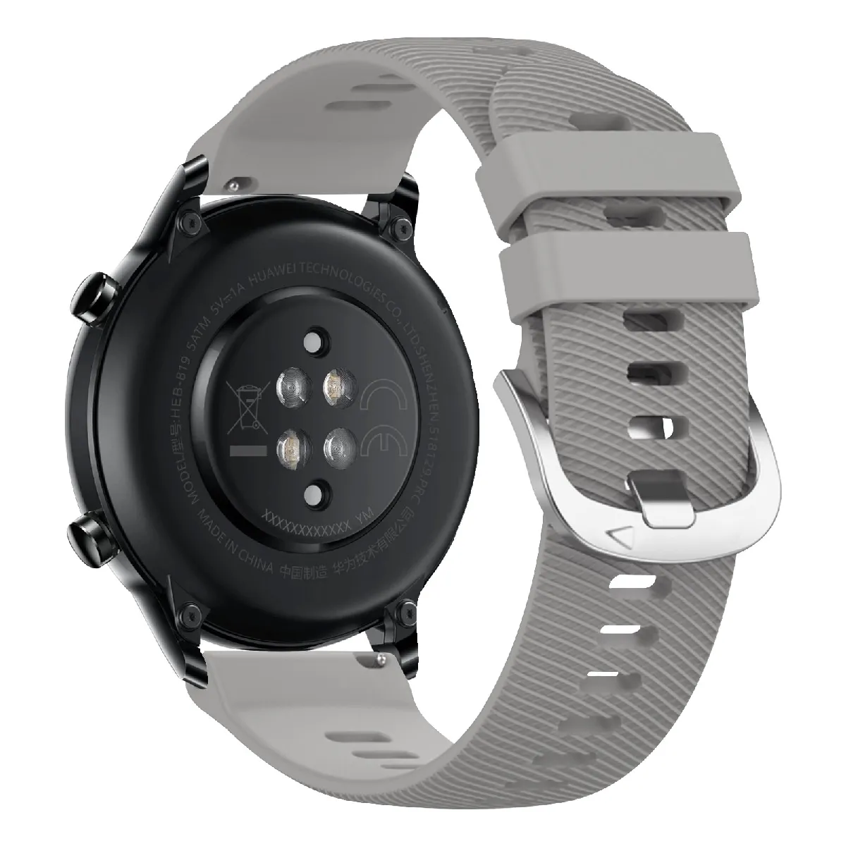Avizar Gris Bracelet Pour Honor Magic Watch 2 46Mm Silicone Texturé