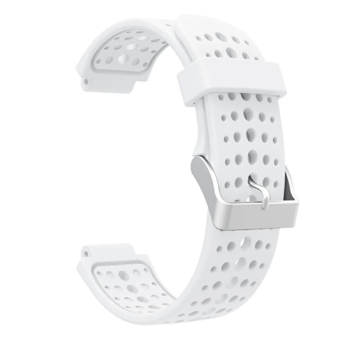 Générique Blanc Bracelet En Silicone Pour Garmin Forerunner 220