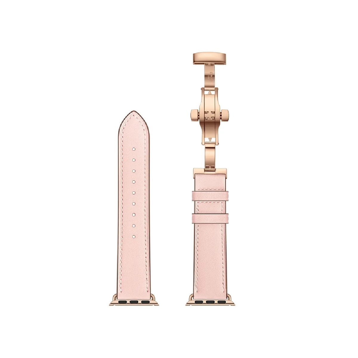 AVIZAR EKO Bracelet Cuir Rose Apple Watch 38/41mm