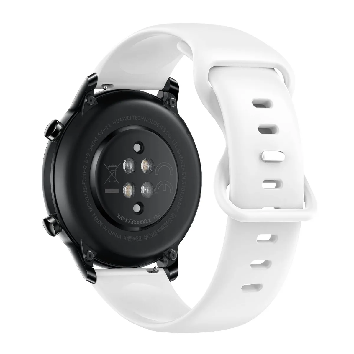 Avizar Blanc Bracelet Pour Honor Magic Watch 2 42Mm Silicone Souple