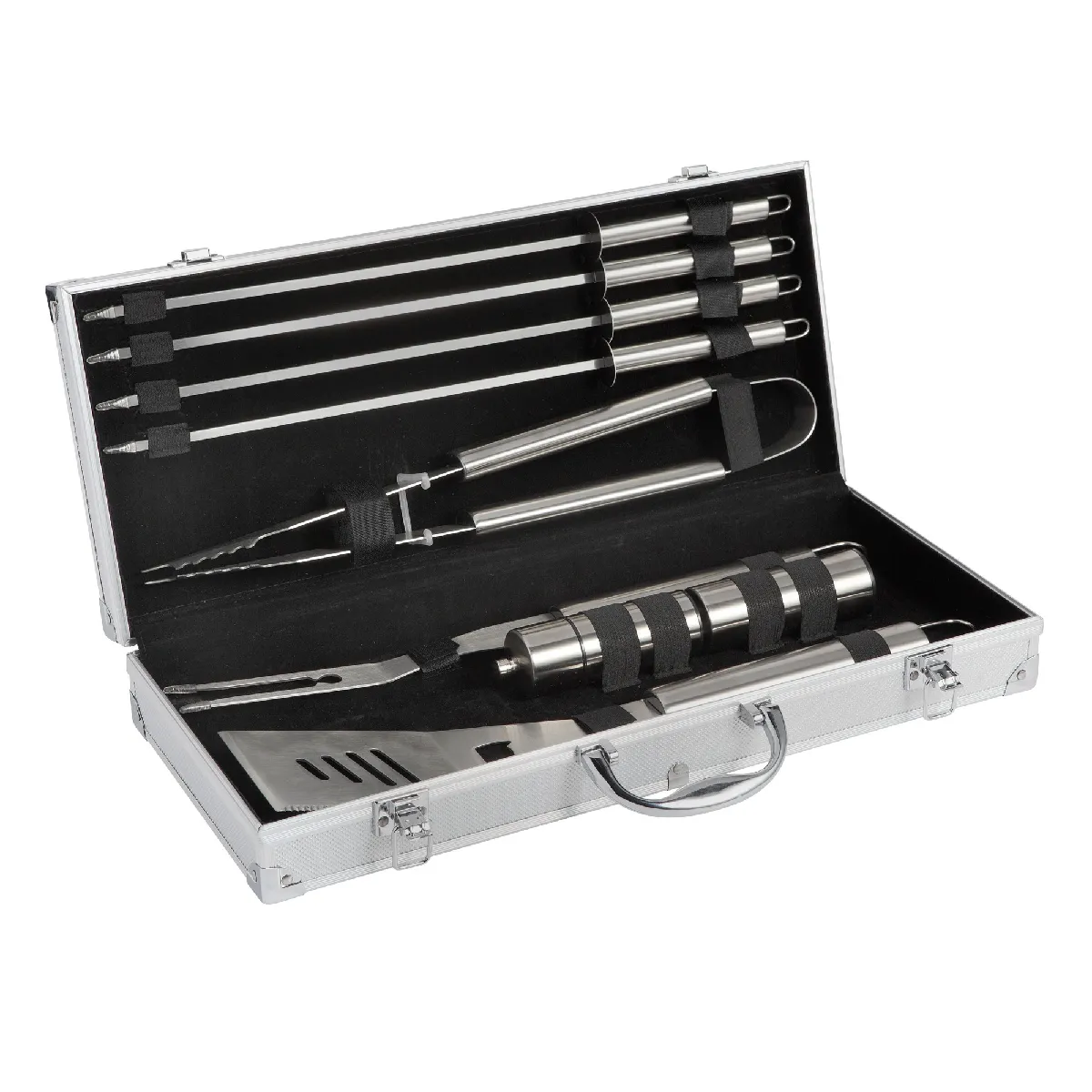 cook'in garden Valisette Chef Barbecue - 9 pcs inox