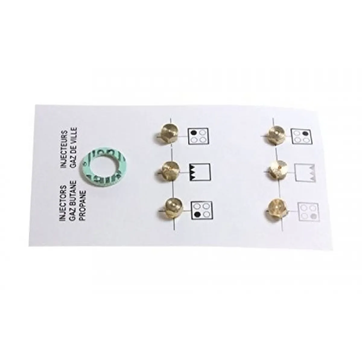 Beko Jeu d'injecteurs gaz