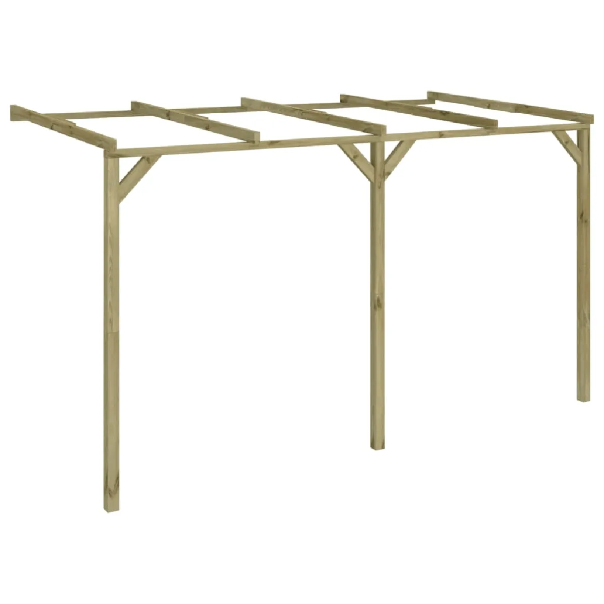 VidaXL Pergola appentis 2x4 Pin imprégné