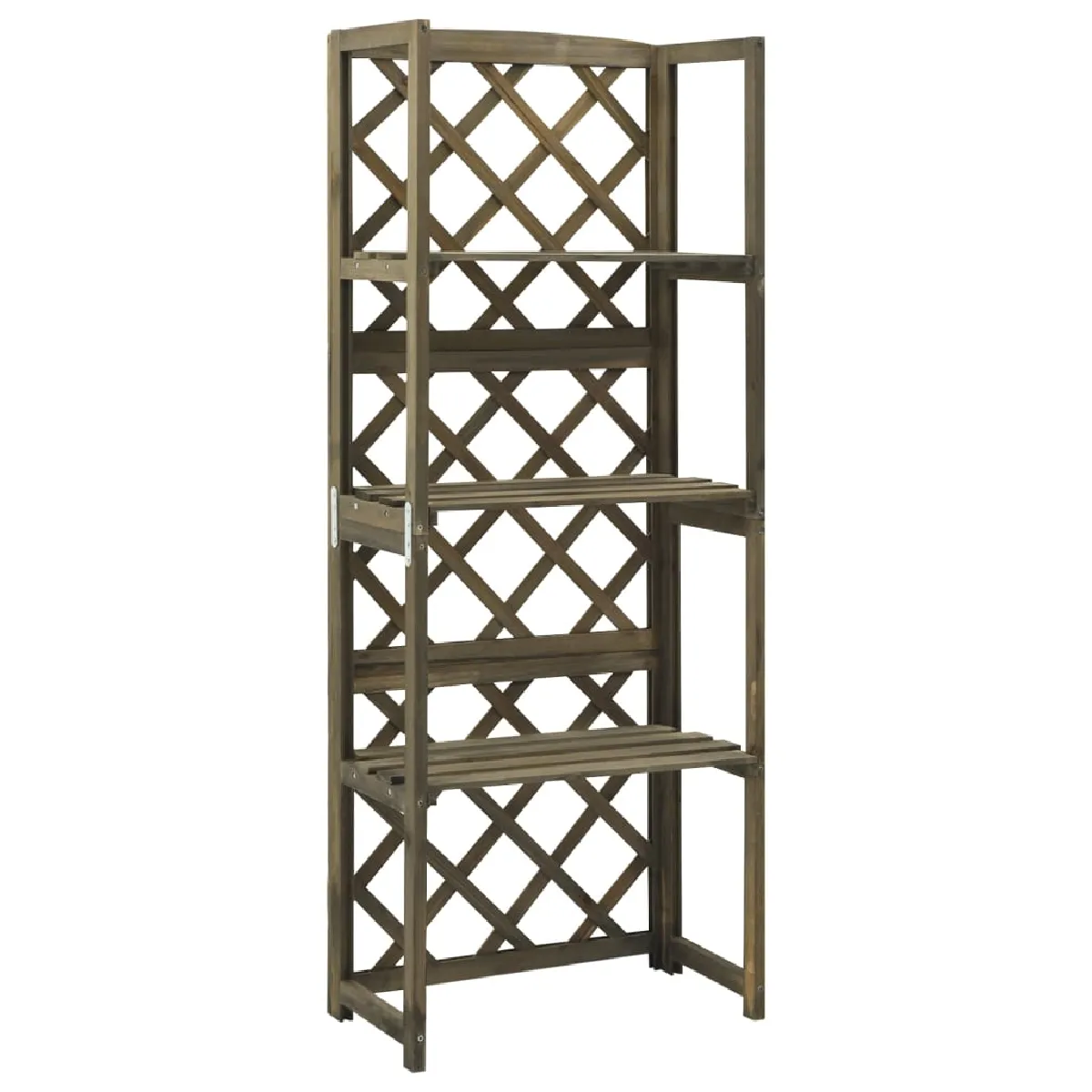 vidaXL Treillis avec étagères 55x30x140 cm - Bois