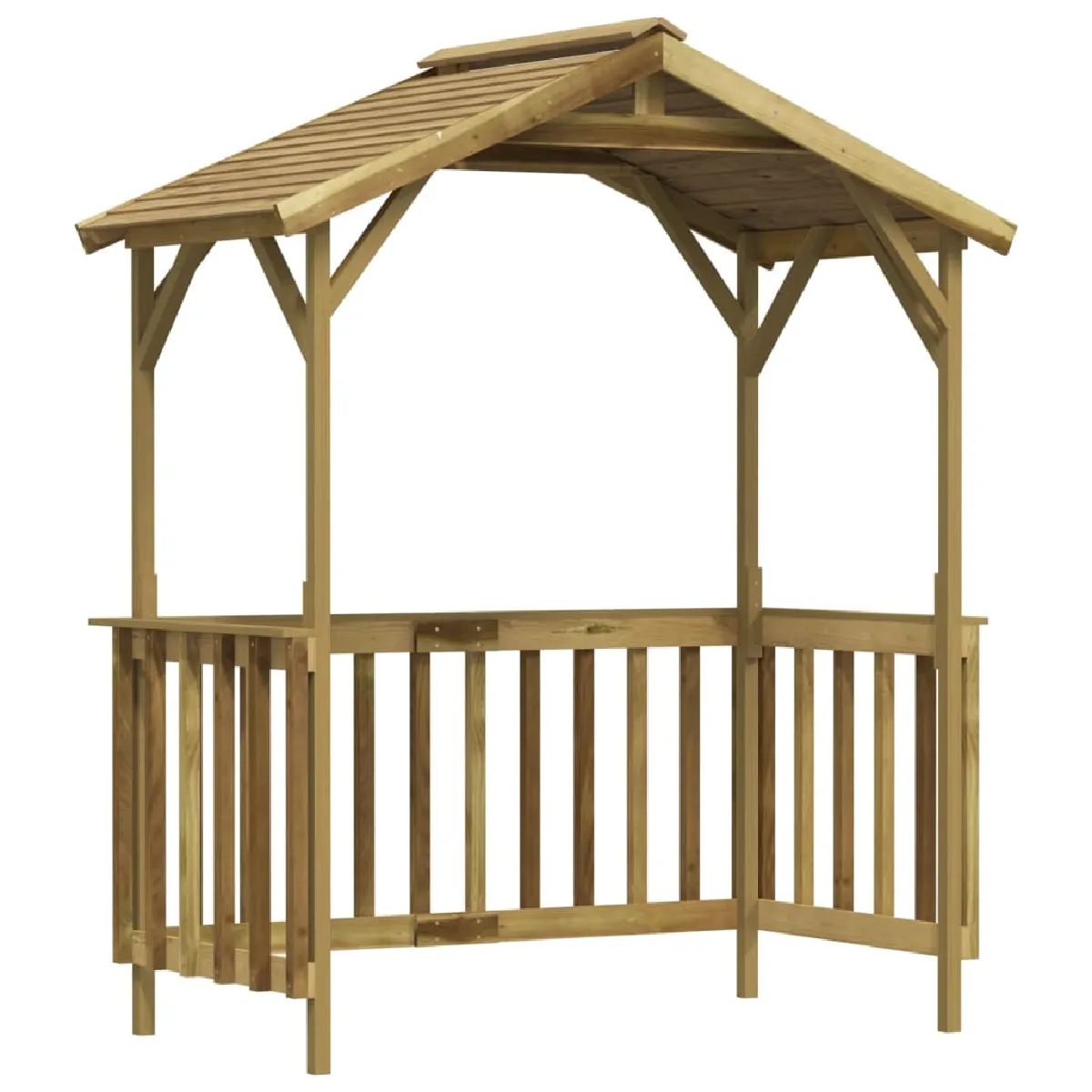 vidaXL Abri de barbecue 163 5x93x210 cm Bois de pin