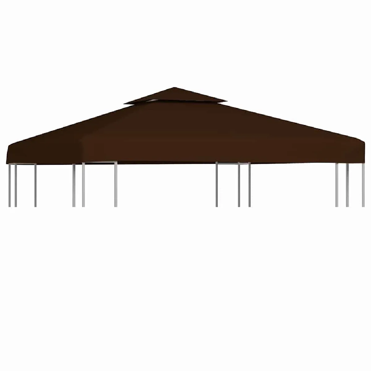 vidaXL Toile double niveau marron 3x3 m - 310 g/mÂ²