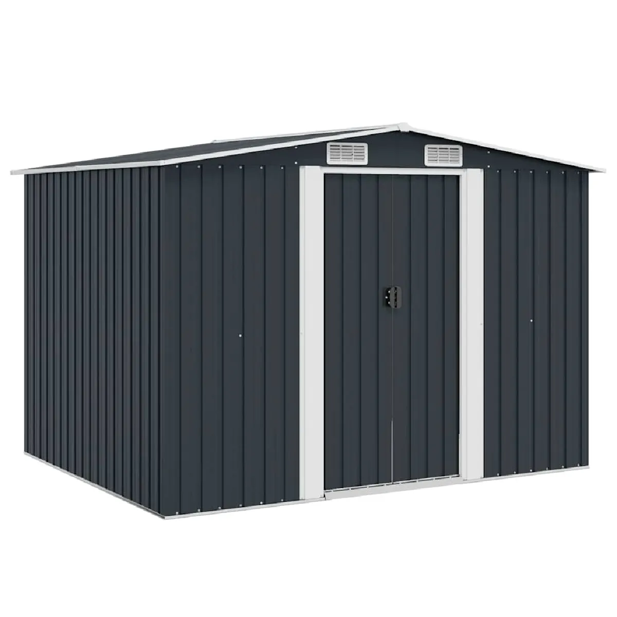 vidaXL Abri de stockage pour jardin Acier 257x205x178 cm 47030 - vue 2