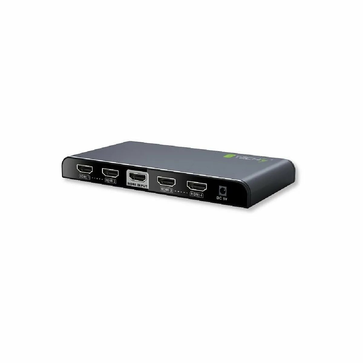 Techly Noir Répartiteur Hdmi 2.0 4K 4 Ports