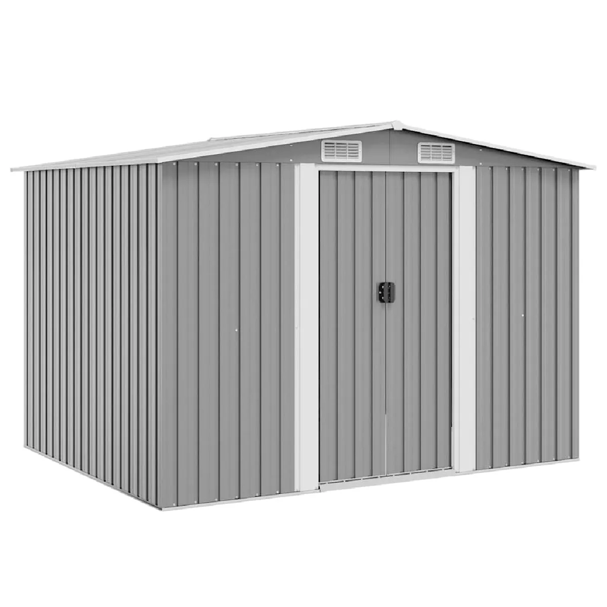 vidaXL Abri de stockage jardin 257x205x178 cm Métal - vue 3