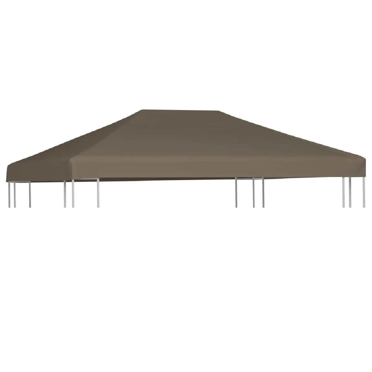 vidaXL Toile supérieure gazebo 3x3
