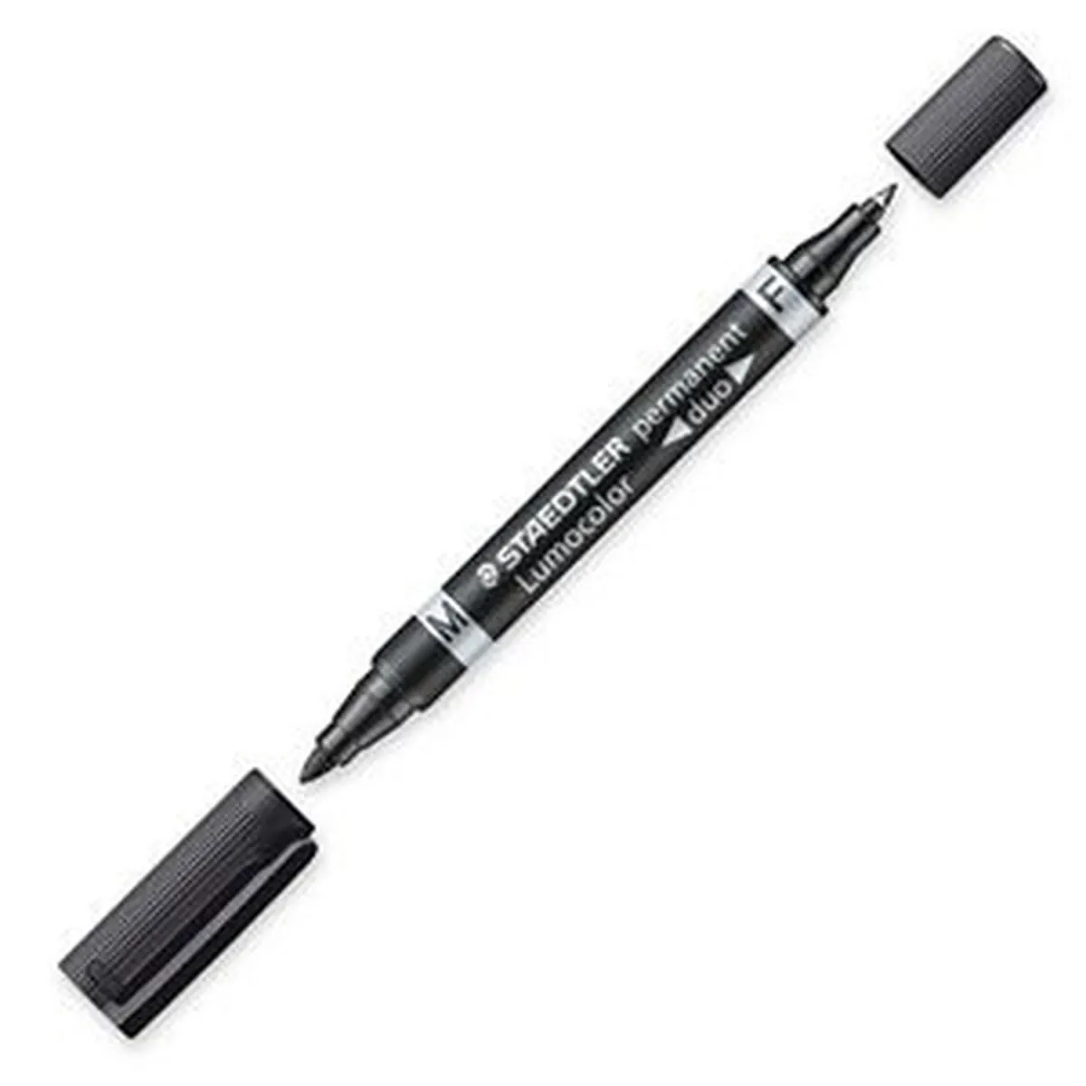 STAEDTLER  Lumocolor Duo - 10 marqueurs noirs