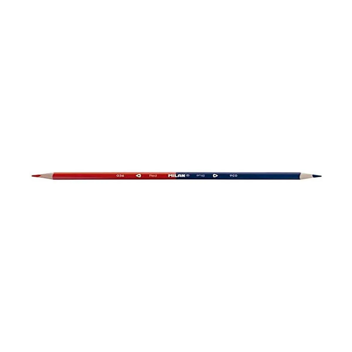 Milan Rouge/Bleu/Blanc Crayons Bois