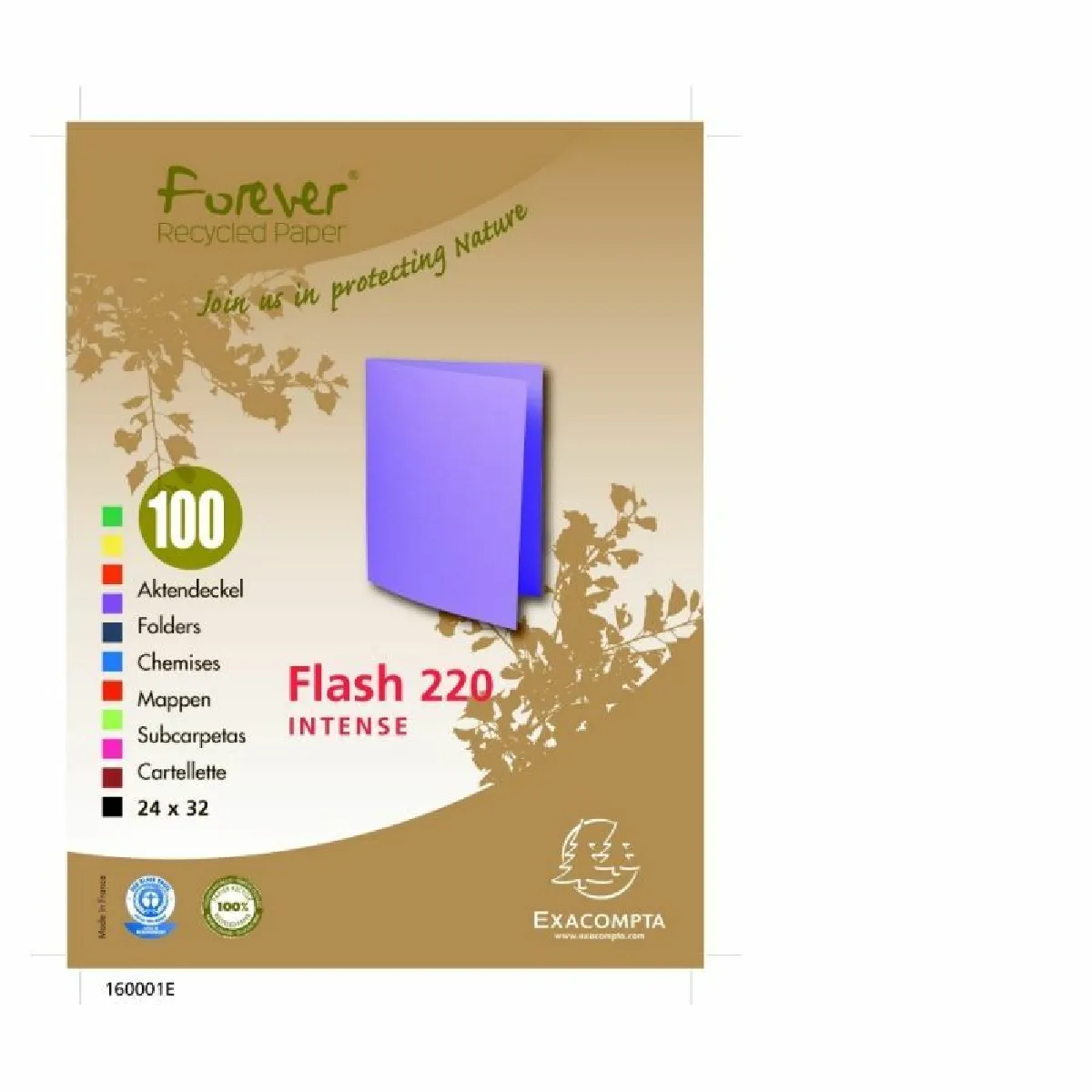 Exacompta Chemises Flash 220 Assortis Exacompta Chemises Flash 220 Assortis