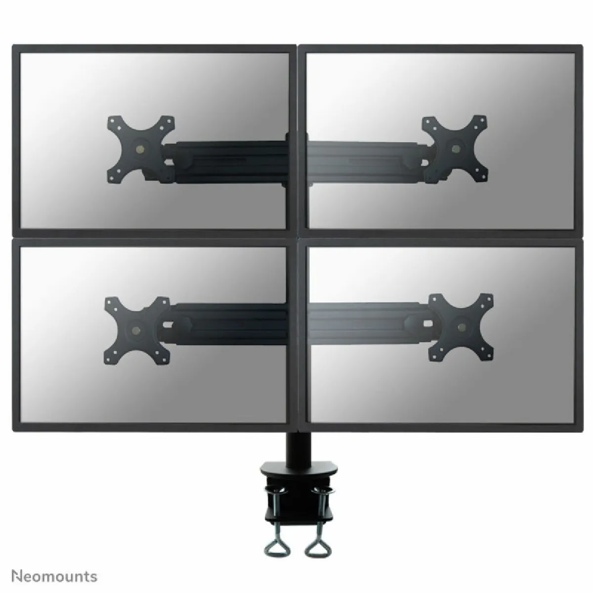 Newstar Noir Neomounts Fpma-D700d4 - Kit De Montage - Pleine Action - Pour 4 Écrans Lcd - Taille D'écran : 19"-30" - Pinces Montables, Montrable Sur Bureau - Image 3