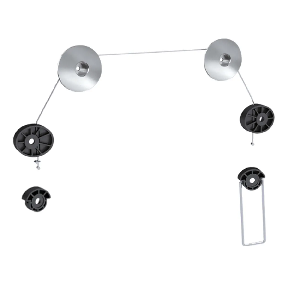Maclean Noir Support Mural Tv Mc-557