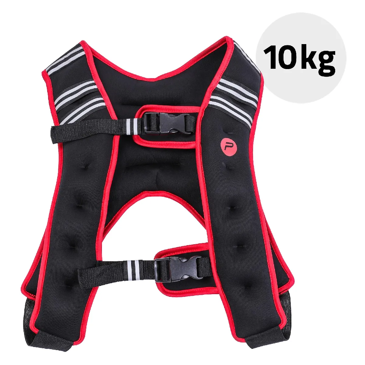 PURE 2 IMPROVE Pure2Improve Gilet de Poids 10 kg - Noir Rouge