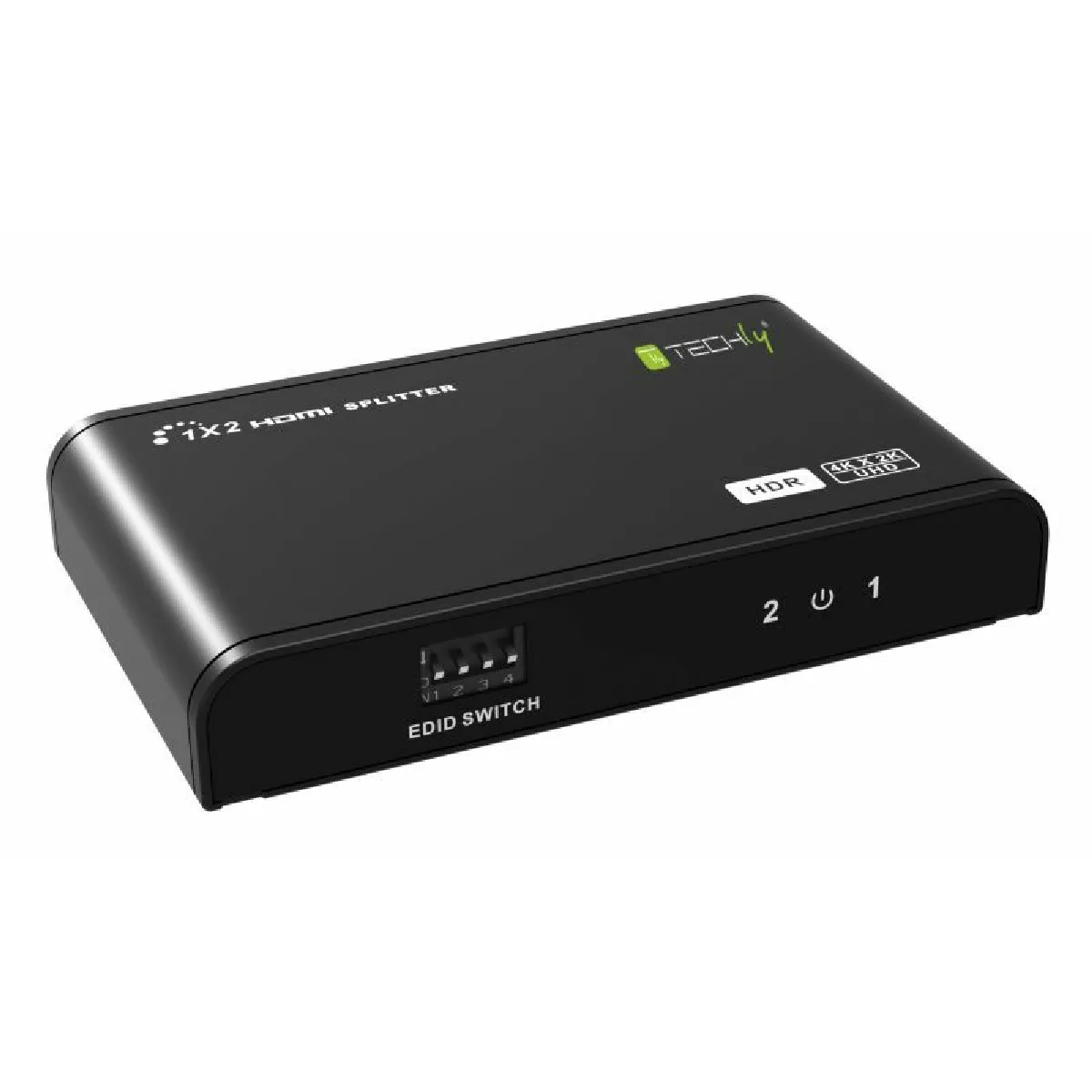 Techly Noir Splitter Hdmi 4K 2 Sorties