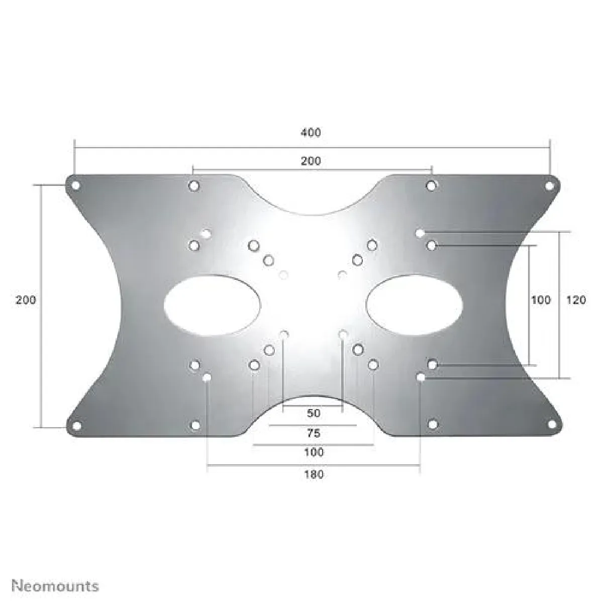 Lot de connecteurs plats SV Neomounts FPMA-VESA400 argent Adapté pour série (support): Universel - Image 4