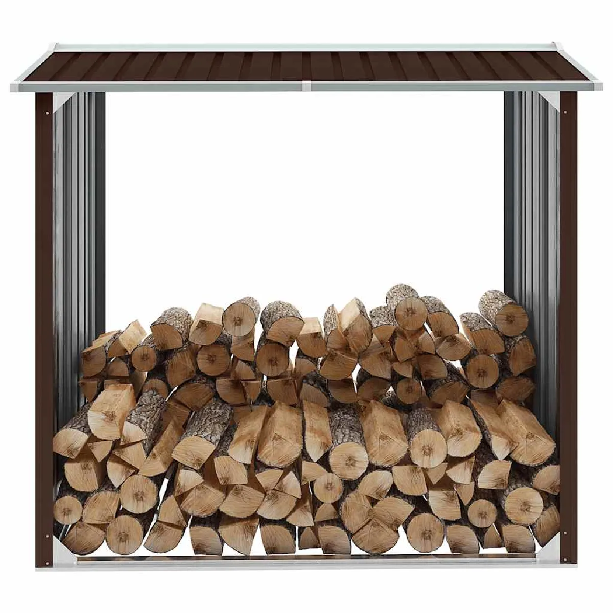 vidaXL Abri de stockage de bois Acier - vue 2