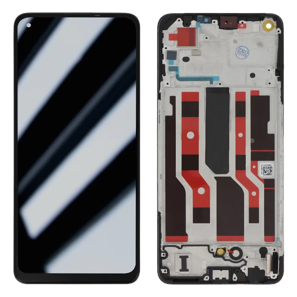 Avizar Noir Oppo Reno 8 Lite 5G - Écran Lcd