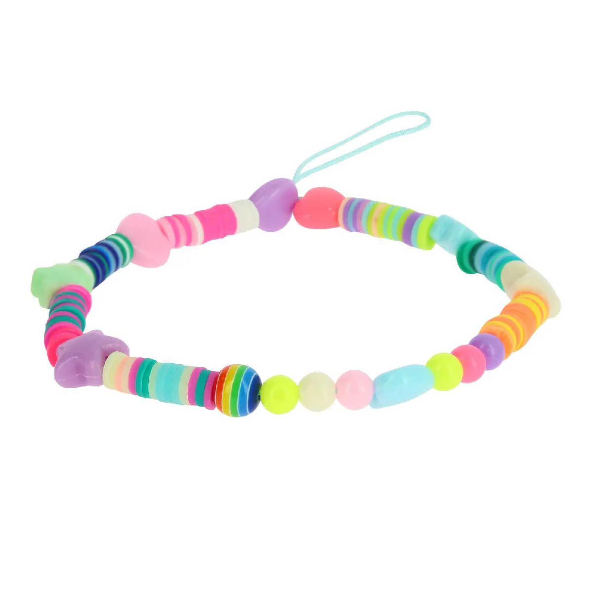 Bijou de Téléphone à Perles Heishi & Étoiles multicolore Collection Summer