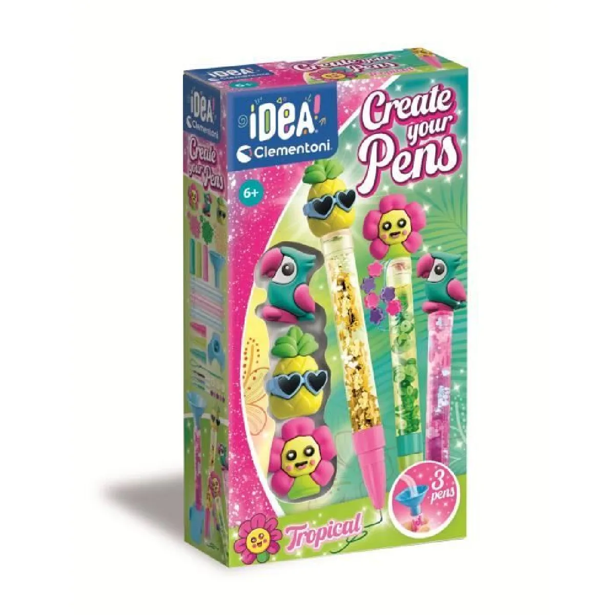 Clementoni coffret création de stylos - tropical